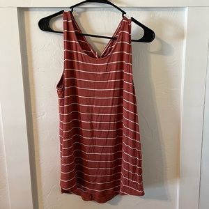 Market and Spruce Mauve Striped Tank